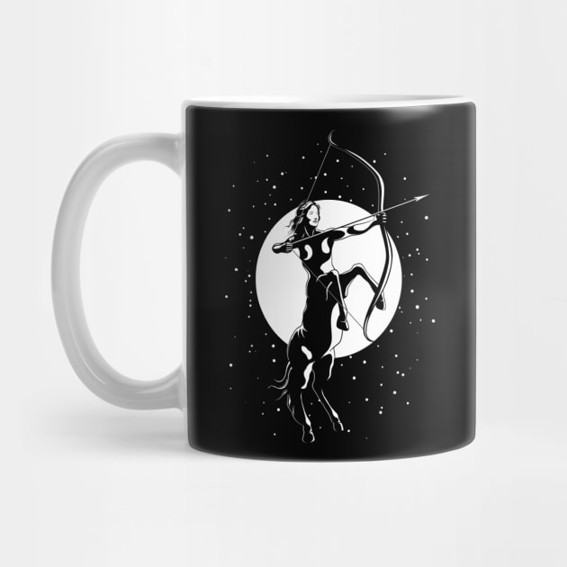 Centaur Archer Woman - Sagittarius Astrological Zodiac Sign by TMBTM